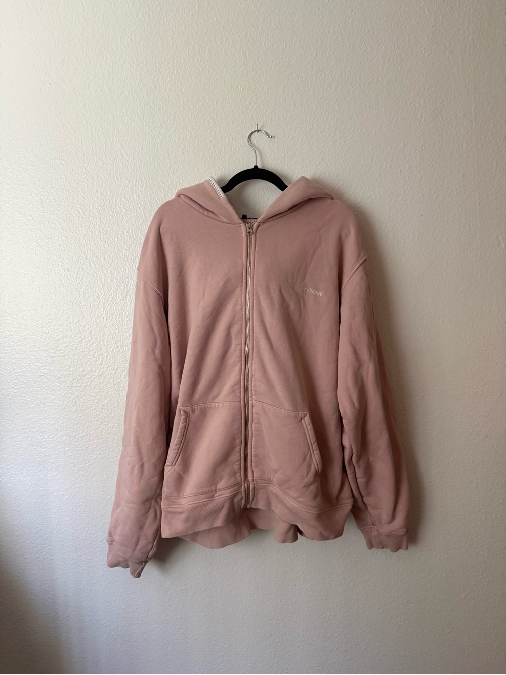 Madhappy Classics Fleece Zip Up - XXL - light pink